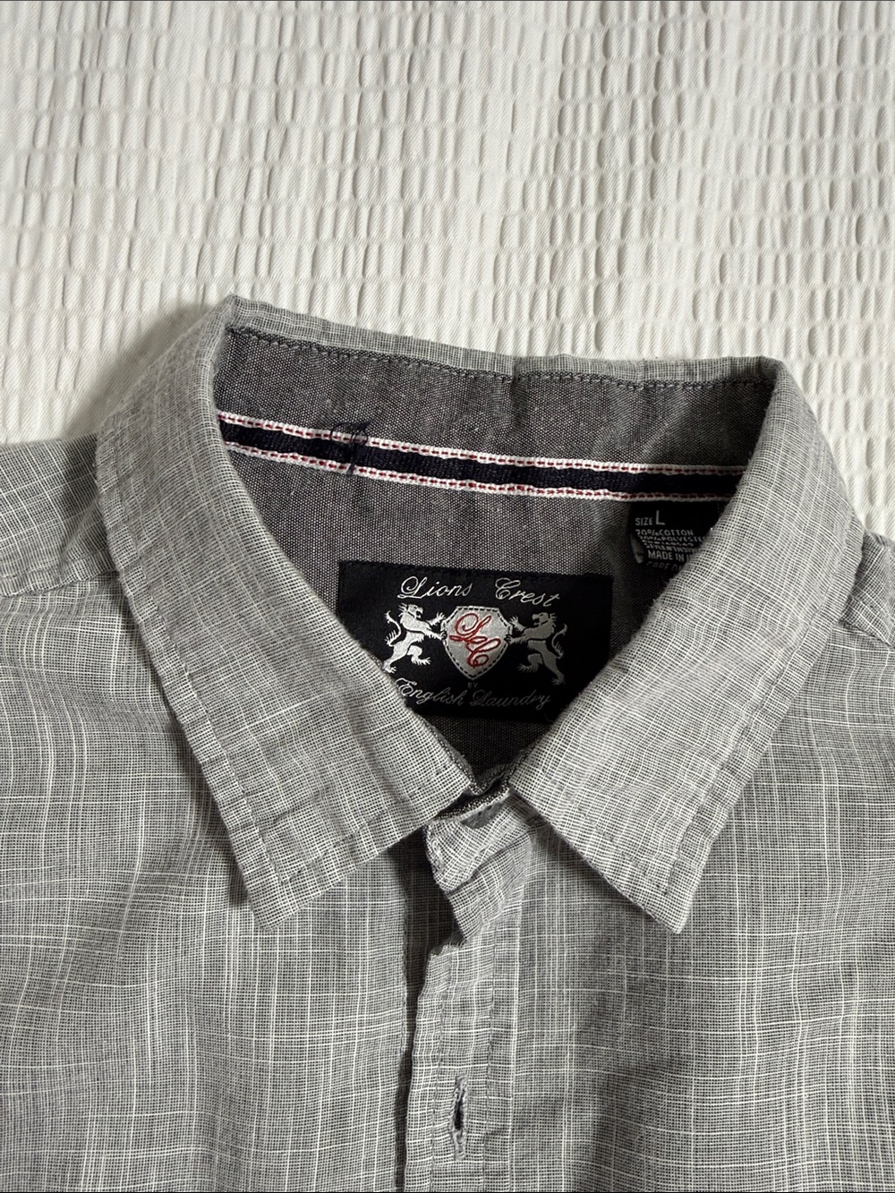 Men's Casual Short-Sleeve Button-Down Shirt in Gray